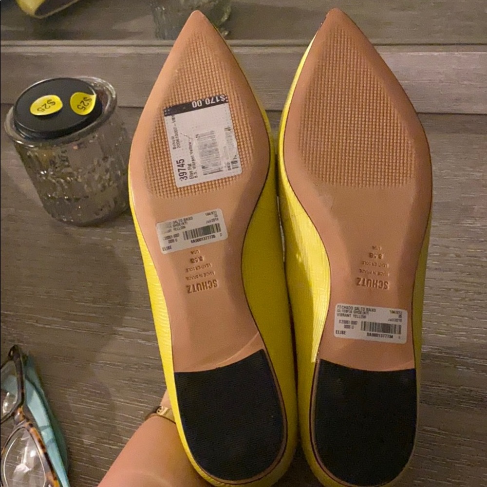 NEW SCHUTZ YELLOW ELISE FLAT LOAFER - Picture 5 of 5